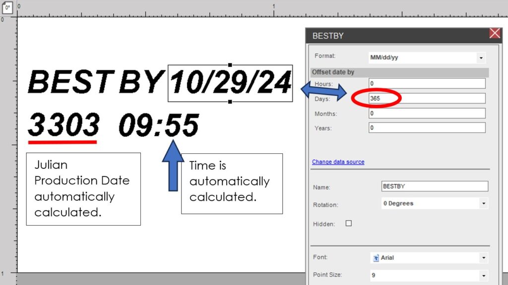 Label Date codes